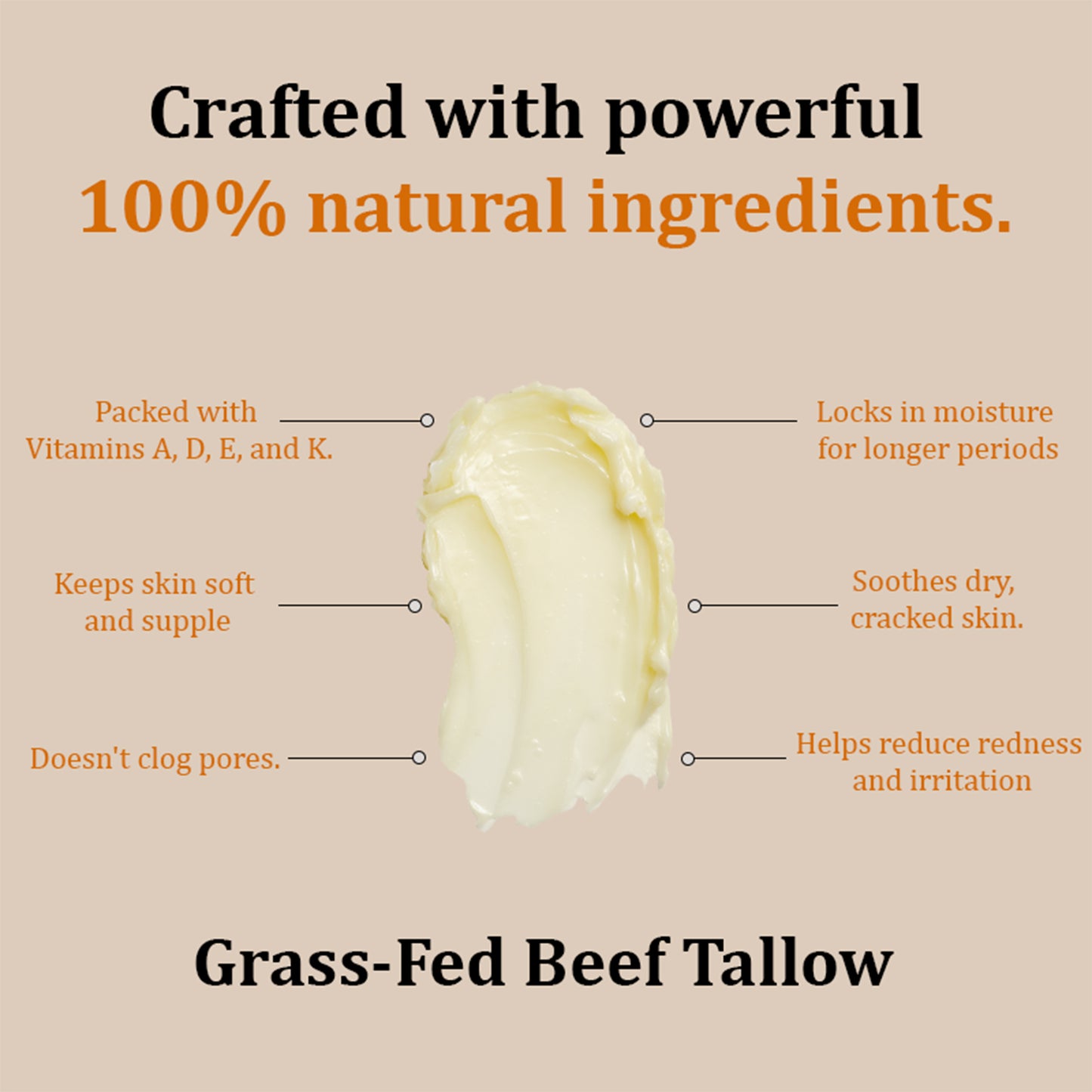 Beef Tallow Balm for Face & Body (2 oz.)